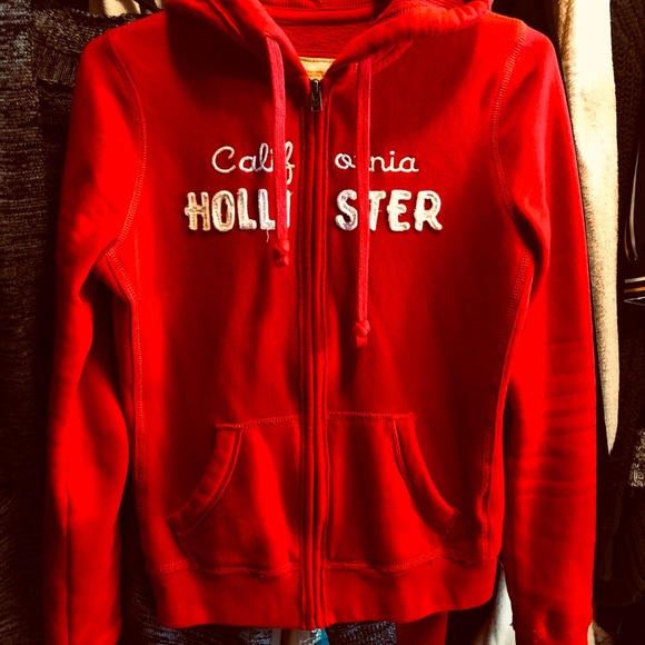 Hollister Tops - Hollister hooded sweatshirt full-zip size smalll
